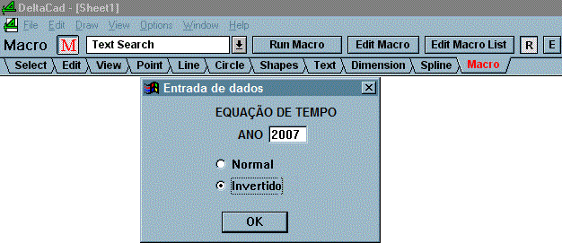 Figure 3: Modified Equation of Time Macro
