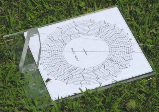 Figure 5: Two Complementary Dial Faces Sundial in Use