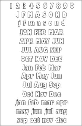 Font Template - Gill Sans Ultra Bold Condensed