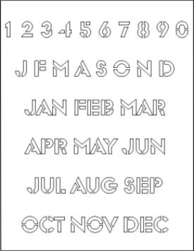 Font Template - GlaserSteD