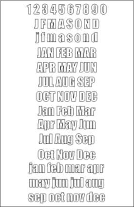 Font Template - Impact