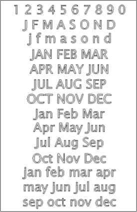 Font Template - Lucida Sans