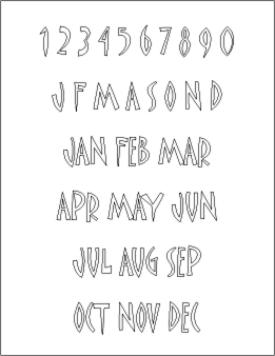 Font Template - Matisse ITC