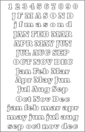 Font Template - Rockwell Extra Bold