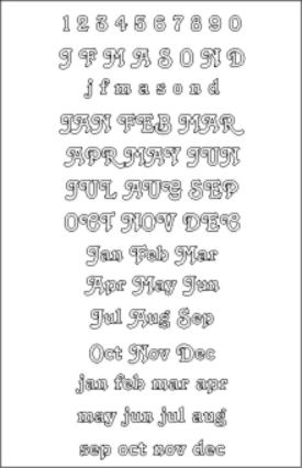 Font Template - Tango BT