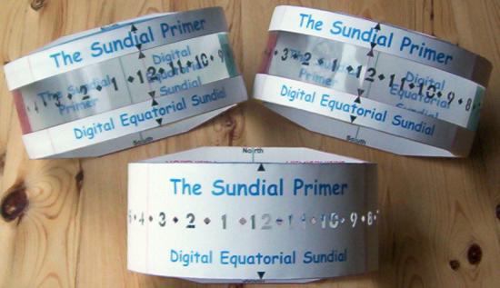 Digital Equatorial Sundial Models