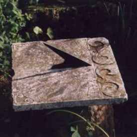 Shaul's first sundial.