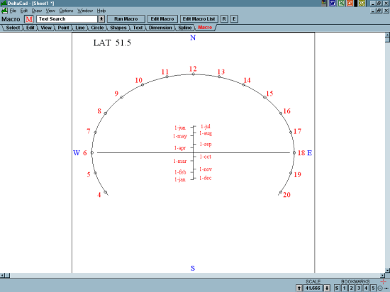 Figure 3: Analemmatic Sundial 1