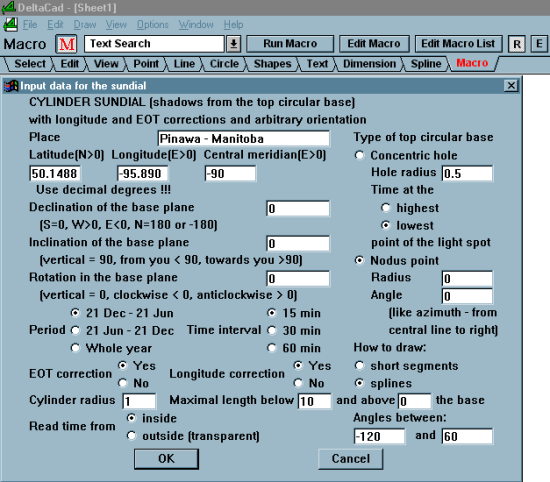 Figure 1: Cylinder Sundial Macro - Nodus Point