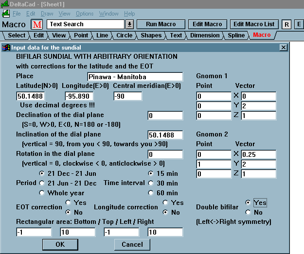 Figure 6: Double Bifilar Sundial Macro