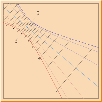 Figure 5: Vertical Direct East Sundial Northern Hemisphere