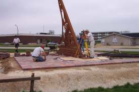 Surveying the hour lines.