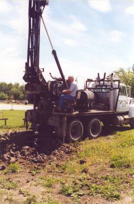 The drilling rig.