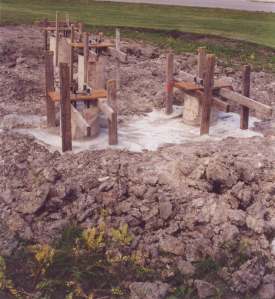 The completed piles.