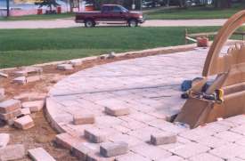 Curve at the north end.