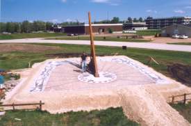 The completed outer dial.