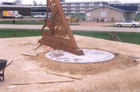 The central medallion.